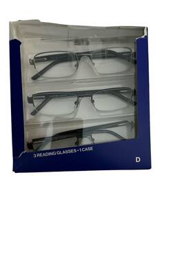 Foster Grant 193033460436 Design Optics Lyden Semi-rimless Reading 3 Pack- Glasses 2.50