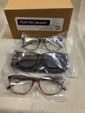 1618403 Foster Grant 193033460719 Reading 3 Pack- Glasses 2.50