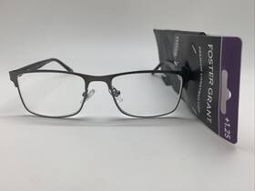R204 Foster Grant 193033468500 Inch 3 Pair Kyne 1.25 Black Men Premium Readers Reading Glasses