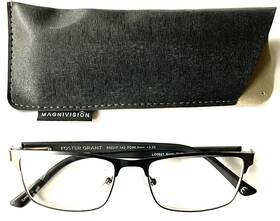 17-142 Foster Grant 193033468548 Kyne 2.00 Reading Glasses With Case Gun Metal 53 New