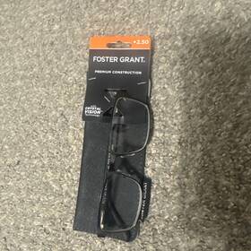 Foster Grant 193033468579 Kyne 2.50 Gun Men Premium Readers Reading Glasses Crystal Vision