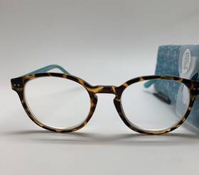 R132 Foster Grant 193033518847 Inch 3 Pair Bryn 2.75 Reading Glasses Readers Teal Magnivision