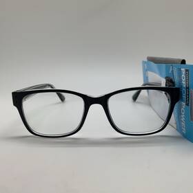 D849 Foster Grant 193033520147 Pop Of Power Tristan Blk 2.50 Reading Readers Glasses Bi Focal