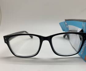 D566 Foster Grant 193033520154 Pop Of Power Reading Readers Glasses 3.00 Tristan Blk Bi Focal
