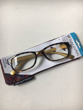 Foster Grant 193033520840 Sight Station 2.00 Heather Womens Reading Glasses Gold/tortoise