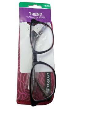 D180 Foster Grant 193033543115 Trend 1.75 Elana Win Wine Red Reading Readers Glasses