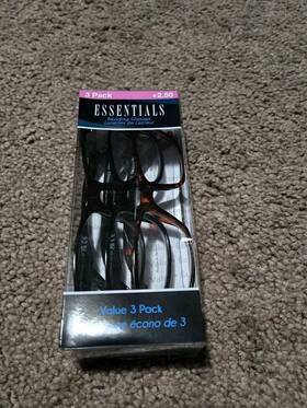 Ts3000 Foster Grant 193033543214 Y41 Essentials / Vl Inch 3 Pack Reading Glasses Strength 2.50