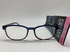 R181 Foster Grant 193033546307 Inch 3 Pair Reading Glasses Misha Blue 2.50 Who Readers