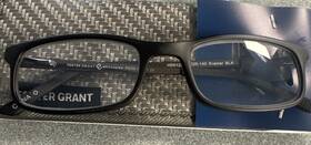 Foster Grant 193033554258 Mens E-readers Eyeglasses 1.25 Black Reduces Screen Glare Kramer