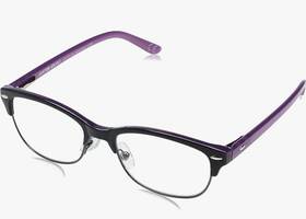 Foster Grant 193033555347 Cleo Womens Oval Reading Glasses Purple 3.25 Free Shipping