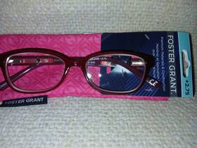 Foster Grant 193033555439 Coloread 2.75 Evalina Wine Readers With Case New