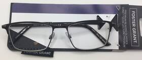 Foster Grant 193033556818 Austin Bifocal Reading Glasses Gunmetal 2.50 Free Shipping