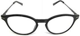 Foster Grant 193033557990 Mckay Multi Focus Round Reading Glasses Black 1.50 With Free Case 9z
