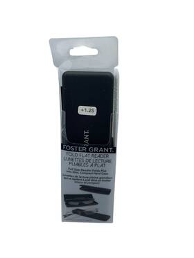 Foster Grant 193033564424 Fold Flat Reading Glasses 1.25 With Hard Case Readers