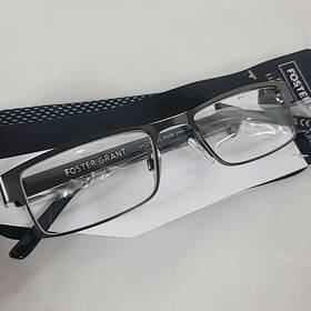 Foster Grant 193033566213 New Mens Reading Glasses 1.50 Gunmetal