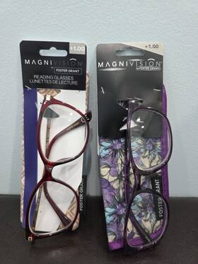 Foster Grant 193033578605 Womens Reading Glasses With Soft Case - Alianna Elana 1.00 2 Pc