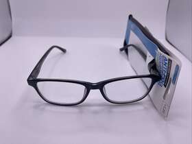 Foster Grant 193033578766 Blue Light Payton Black Anti Fog Men Reading Glasses 1.25 Case New