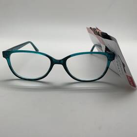 Foster Grant 193033586525 Sofia Vergara Alicia Teal 1.50 Reading Readers Glasses W Case