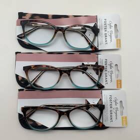 R153 Foster Grant 193033586617 Inch 3 Pair Sofia Vergara Teresa Dmi 2.00 Reading Readers Glasses