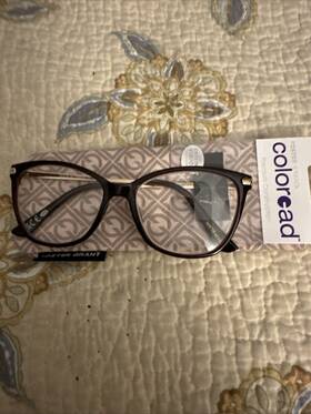 Fg21 Foster Grant 193033595947 Coloread Alianna Wine Brown And Gold 2.75 New Reading Glasses
