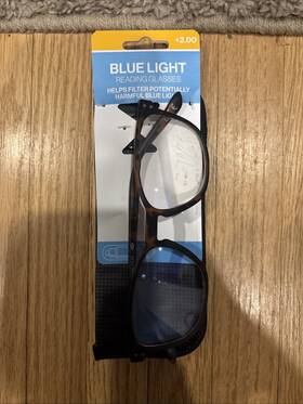 Foster Grant 193033610510 Bnwt Brown Tortishelle Blue Light Reading Glasses Braxton 2.00