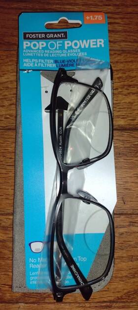 D359 Foster Grant 193033647134 1.75 Austin Gun Bifocal Readers Reading Glasses