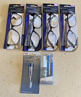 Foster Grant 193033647233 Magnivision 3.25 Glasses With Case Lot Of 4 Screwdriver And Cleaner