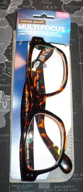 Foster Grant 193033661642 Multi Focus Advanced Readers Tortoiseshell Glasses 2.50 Computer