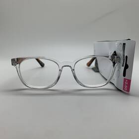 Ez2c Foster Grant 193033666968 24 610 Cry Brn Clear 2.00 Reading Readers Glasses