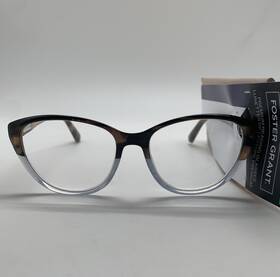 Foster Grant 193033672051 Leyna Gry Gray 1.25 Reading Glasses Readers