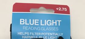 Vler2311 Foster Grant 193033757048 Blue Light Gry Gray 2.00 Reading Glasses Readers By