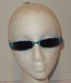 464159 Foster Grant Blue Floral Reading Sunglasses 1.50 With Case Womens Readers
