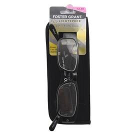 5013849 Foster Grant Lightspecs Lighted Reading Glasses 2.50 With Case And Battery