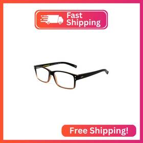 5014175-275.cgu Foster Grant Mens Thomson Rectangular Reading Glasses Brown/transparent 59 Mm