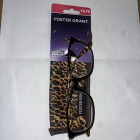 543-tara Foster Grant Reading Glasses Tara Brown Leopard 2.75