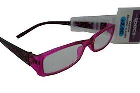 Foster Grant 733732683240 Simply Specs Cora Readers 2.00 Pink Reading Glasses