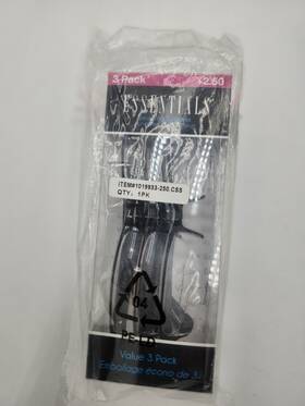 Foster Grant 887661076953 Reading Glasses 2.50 Lens Blk Frames 3pack