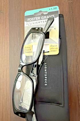 Foster Grant 887661148513 Lightspecs Lighted Reading Glasses And Case 1.50 New
