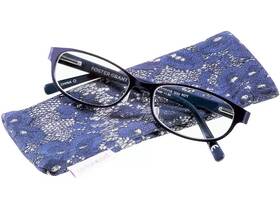 Foster Grant 887661253033 1.75 Reading Glasses With Soft Case Isa Nvy Blue Designer Arms