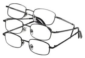 Foster Grant 887661254368 Council Three Pack Rectangular Reading Glasses 2.00 Reader Essen