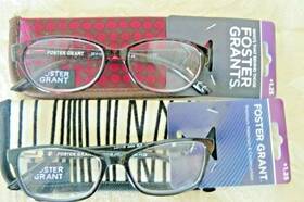 Foster Grant 887661304957 Nip 1.25 Inch Monica Mag And Jules - Blk Reading Glasses With Cases