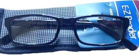 Foster Grant 887661312976 Mens Plastic Rectangular Reading Glasses Black 3.25