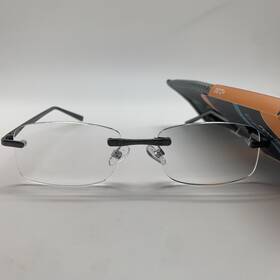 D112 Foster Grant 887661313652 Readers Men 2.00 Al 12 Gun Reading Glasses Aluminum