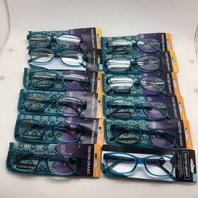 Foster Grant 887661324108 Inch 12 Pair Pearla 2.00 Reading Readers Glasses Tel