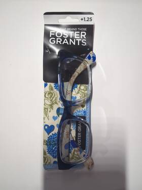 Foster Grant 887661362193 Aliyah Reading Glasses 1.25 Blue Color With Case