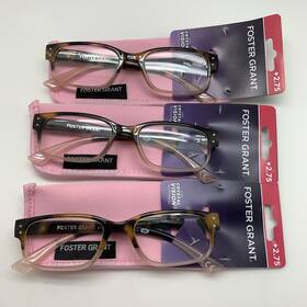 R256 Foster Grant 887661365873 Inch 3 Pair Monroe Pink 2.75 Womens Reading Glasses Readers