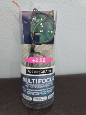 Foster Grant 887661366108 2.50 Multi Focus Plus Advanced Reading Glasses Camden New Unisex
