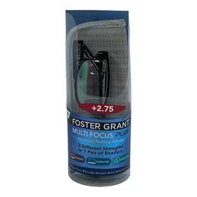 Foster Grant 887661366207 Multi Focus Reading Glasses James 2.75 Black Frame