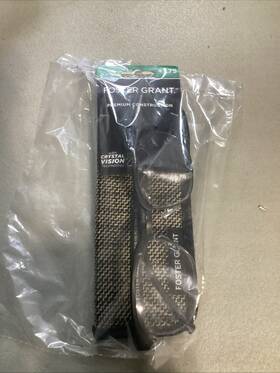 Foster Grant 887661368409 Crystal Vision Advanced Reader Glasses Black Frame 1.75 With Case