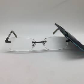 D197 Foster Grant 887661369215 3.25 Blake Gun Men Rimless Readers Reading Glasses